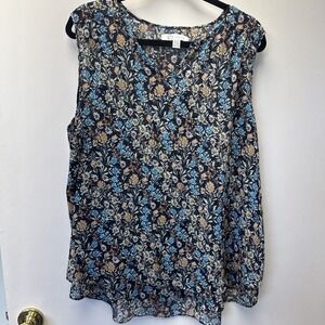 Cristina B Flowy Tank Top‎ Size XL